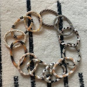LILY AND LAURA bracelets. Set of 12.